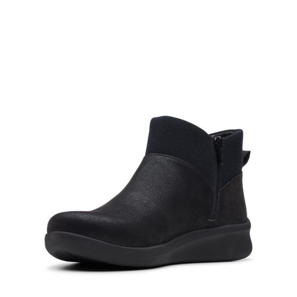 Clarks Womens Sillian 2.0 Dusk Ankle Boots Black | UK-2517436